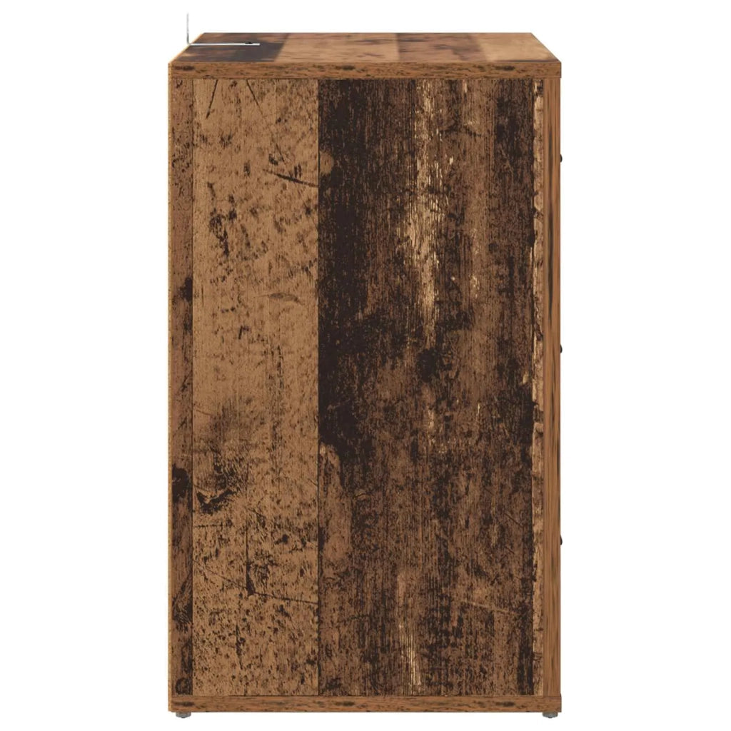 Armadio da Notte con cassetto Legno vecchio 35 x 50 x 60 cm 881060