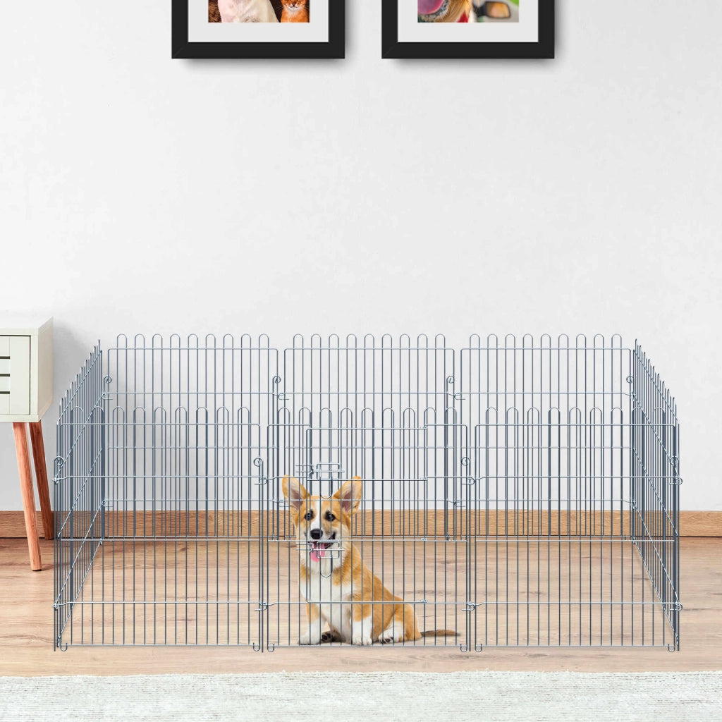 Box per cuccioli, set da 8 pezzi, 63x76 cm, sicuro e stabile