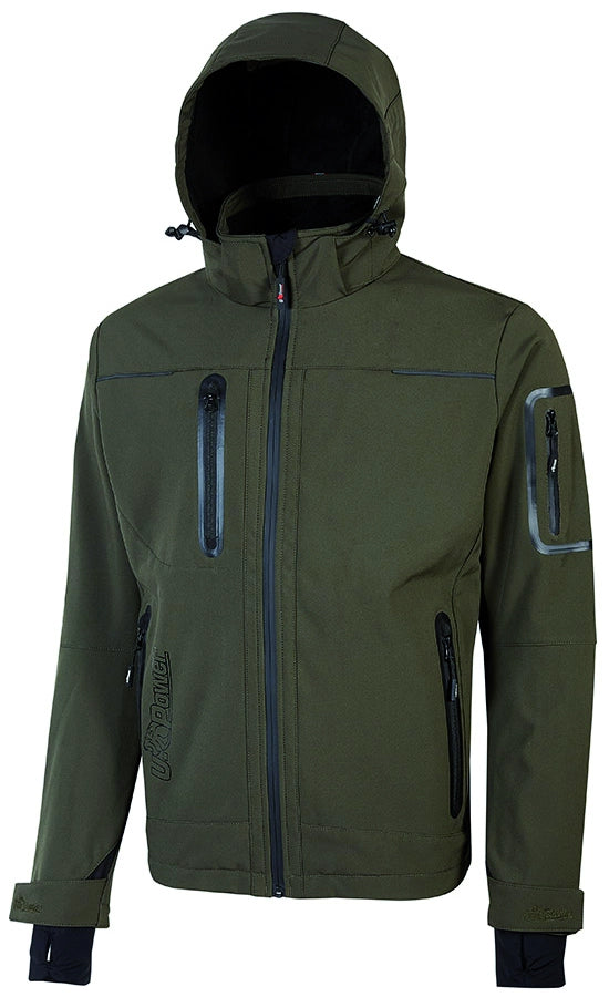 U-Power GIACCA SOFTSHELL SPACE Col. Verde  Mis. XL