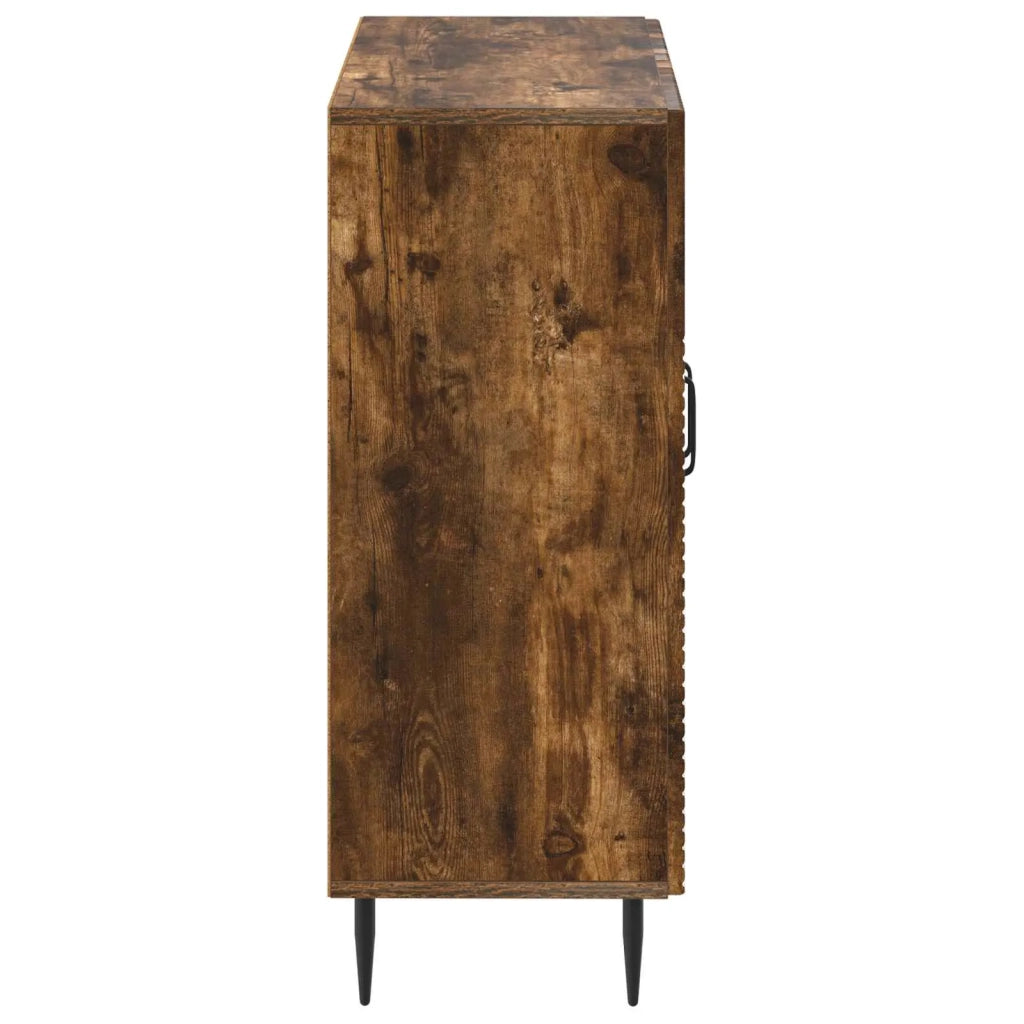 Mobiletto da Bagno HAARLEM Rovere Fumo 59,5 x 31 x 80 cm 896840