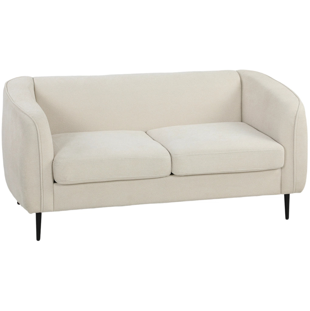 DIVANO 2 Posti 160x76 cm Beige in Poliestere