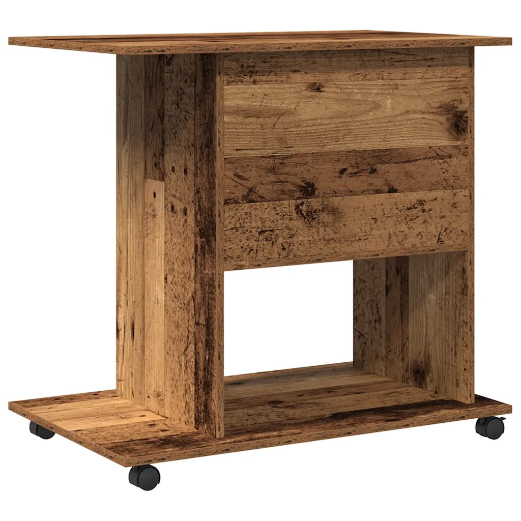 Scrivania | Tavolo da Ufficio da Computer Legno Antico 80x50x75cm Legno Multistrato