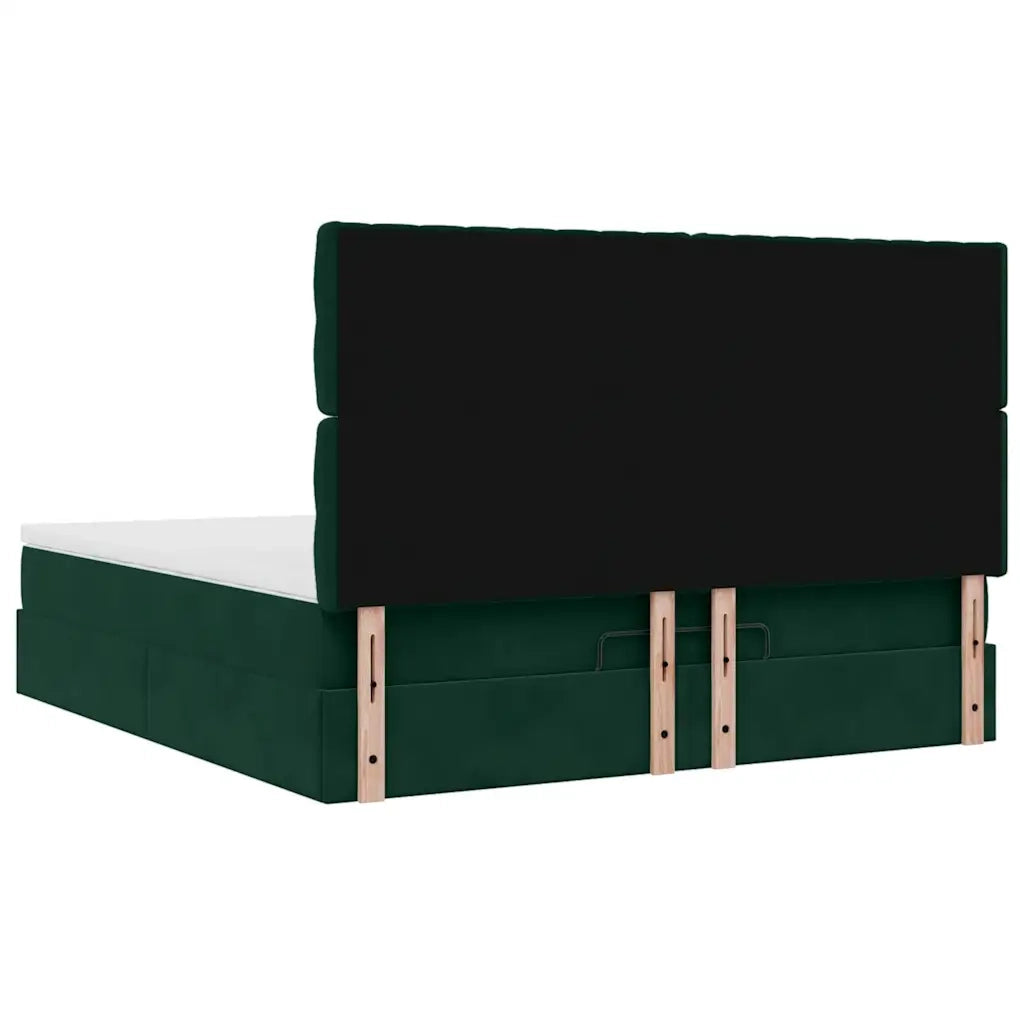 Struttura Letto Pouf con Materassi 180x200 cm Velluto 3314411