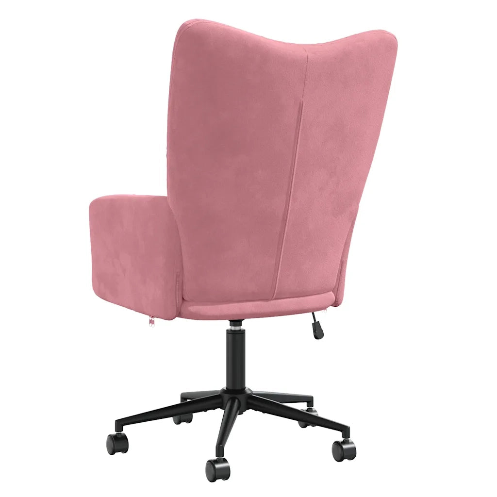 Sedia Relax Rosa in Velluto