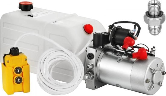 Pompa Idraulica 7L Quartale Azione Unica Pompa Idraulica Carrello Scarico Unità Remota Auto Pack Eccellente