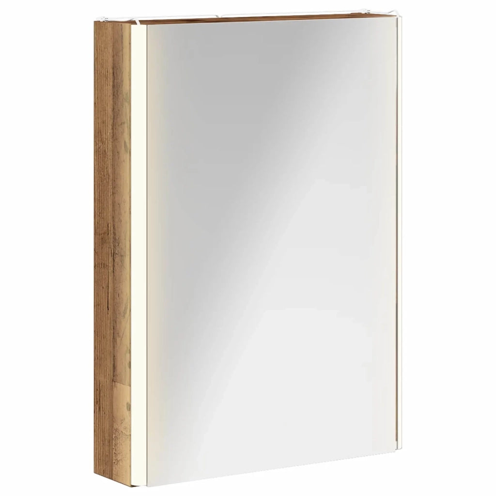 Mobiletto per specchio da bagno Legno vecchio 889229