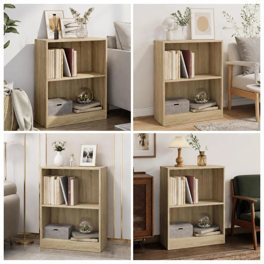 Bookshelf Sonoma Oak 60x24x76 Cm Engineered Wood