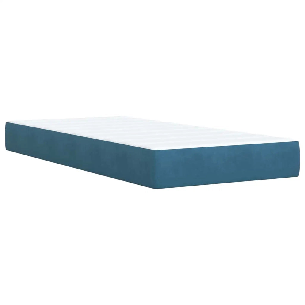 Letto Ottomano con Materasso e LED Blu scuro 200 x 200 cm 3457342