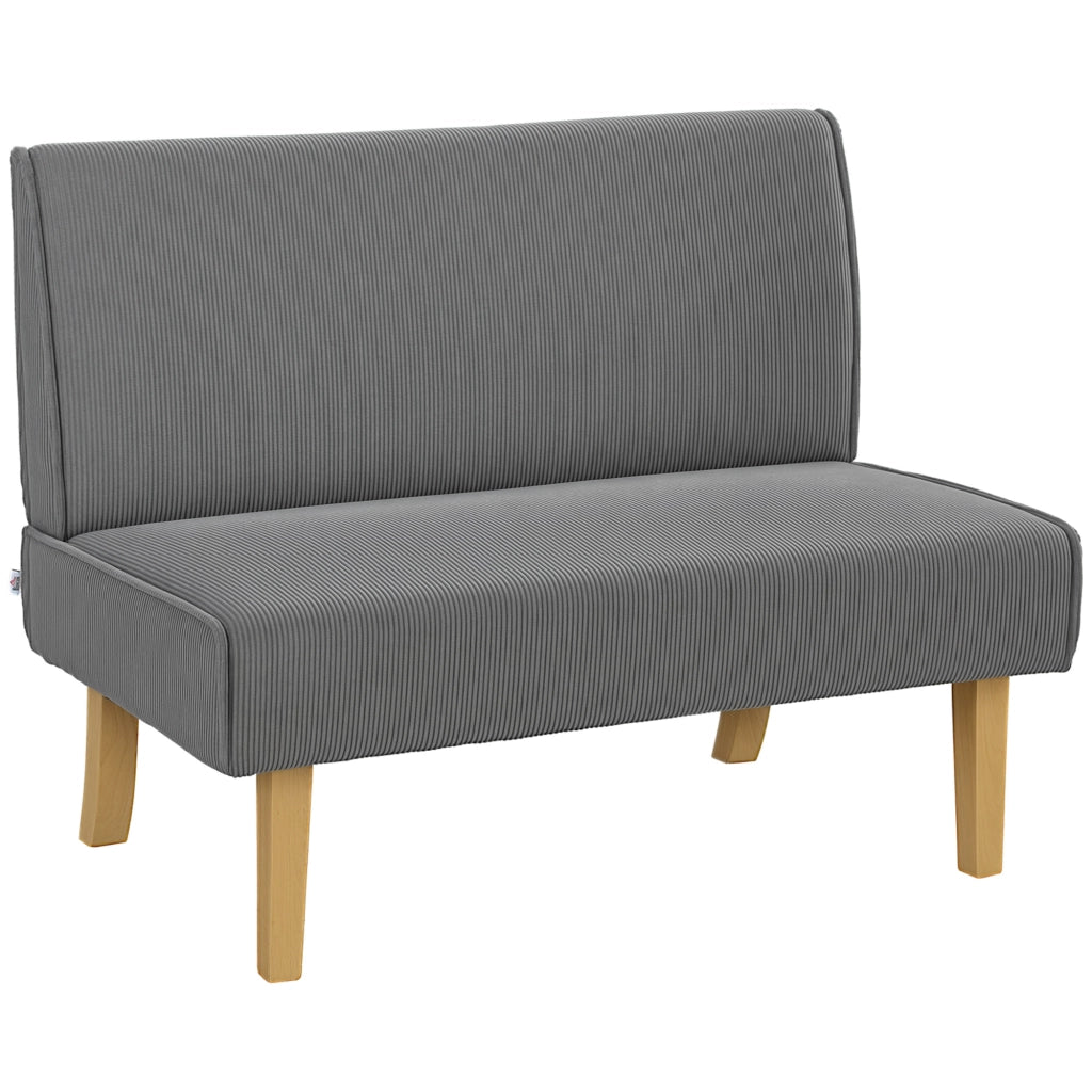 Divano 2 posti ¨C Minimal ¨C Tessuto, Grigio, Poltrona, Imbottito