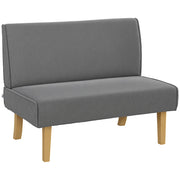 Divano 2 posti ¨C Minimal ¨C Tessuto, Grigio, Poltrona, Imbottito