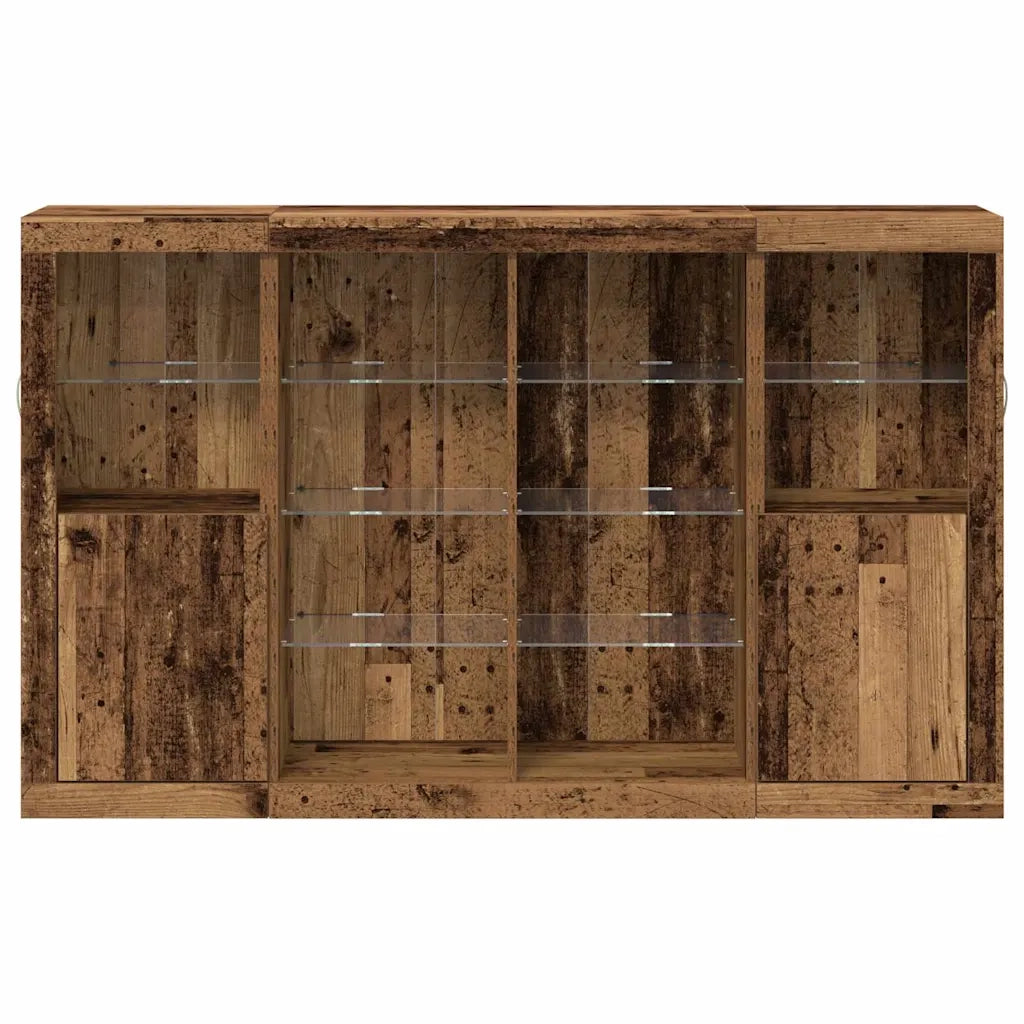 Credenza | Madia LED Legno vecchio 163 x 37 x 100 cm Legno multistrato