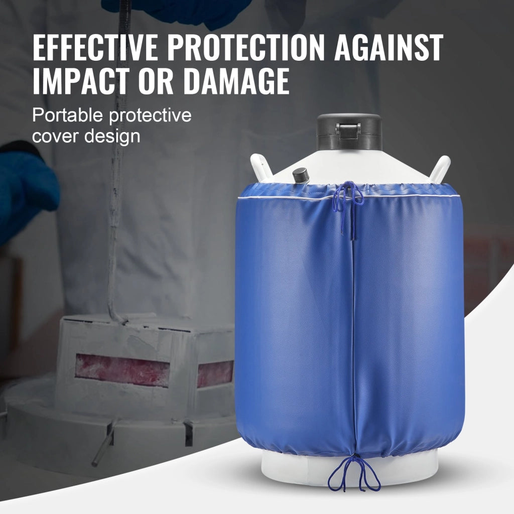 Serbatoio per Azoto Liquido 30 L YDS-30 Contenitore Criogenico in Lega di Alluminio con 6 Canestri Borsa Trasporto Resistente e Portatile