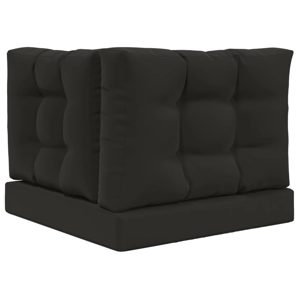 Cuscino per divano da esterno 3 pcs Nero Poliestere 900768