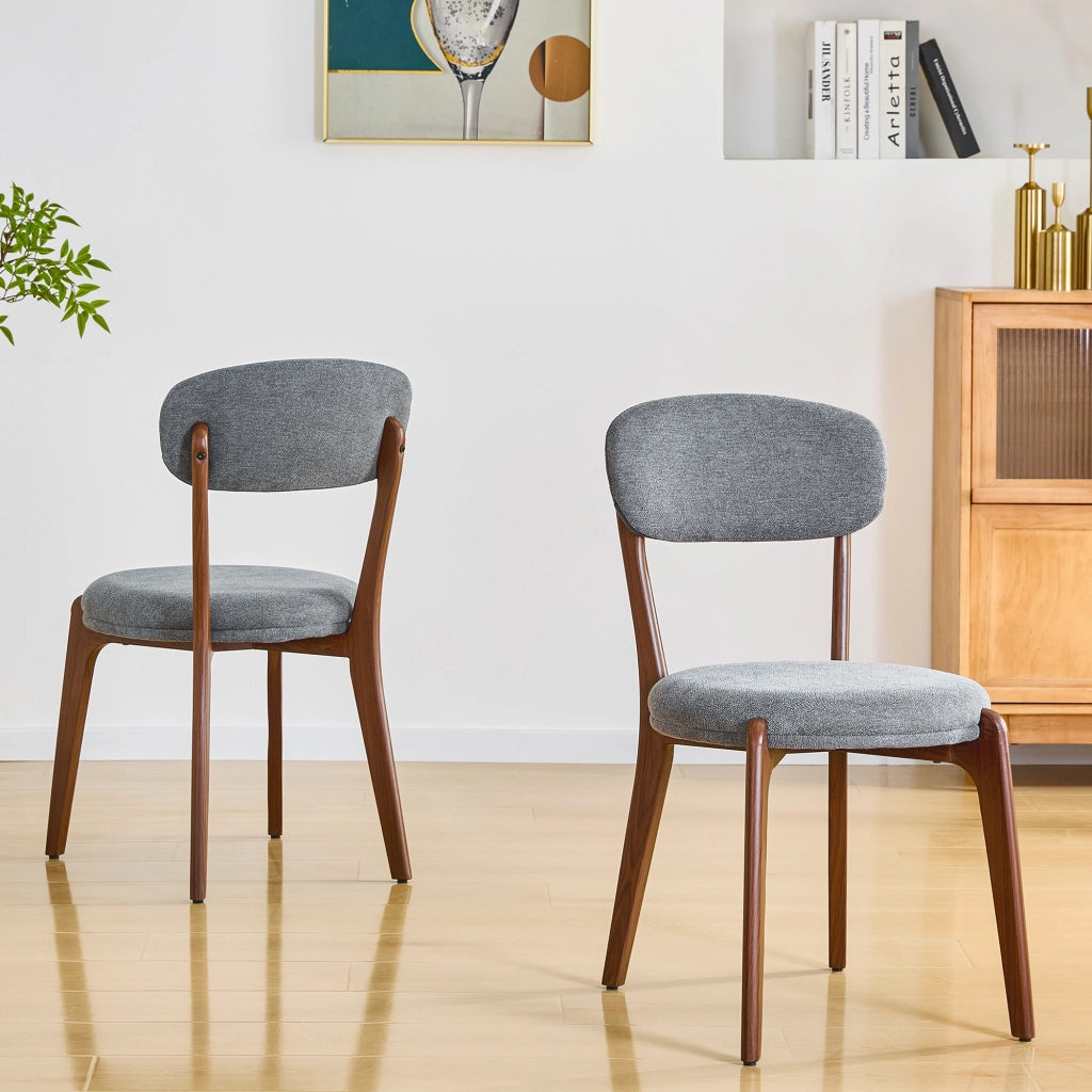 Set 2 Sedie da Pranzo Imbottite in Tessuto ¨C Xylo ¨C Stile Moderno, Beige