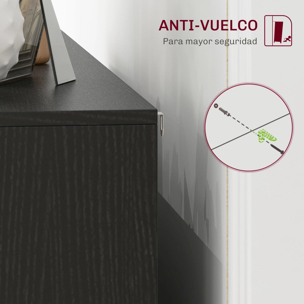 Armadio ¨C zephmum ¨C Bianco e nero 120x35x77,4 cm