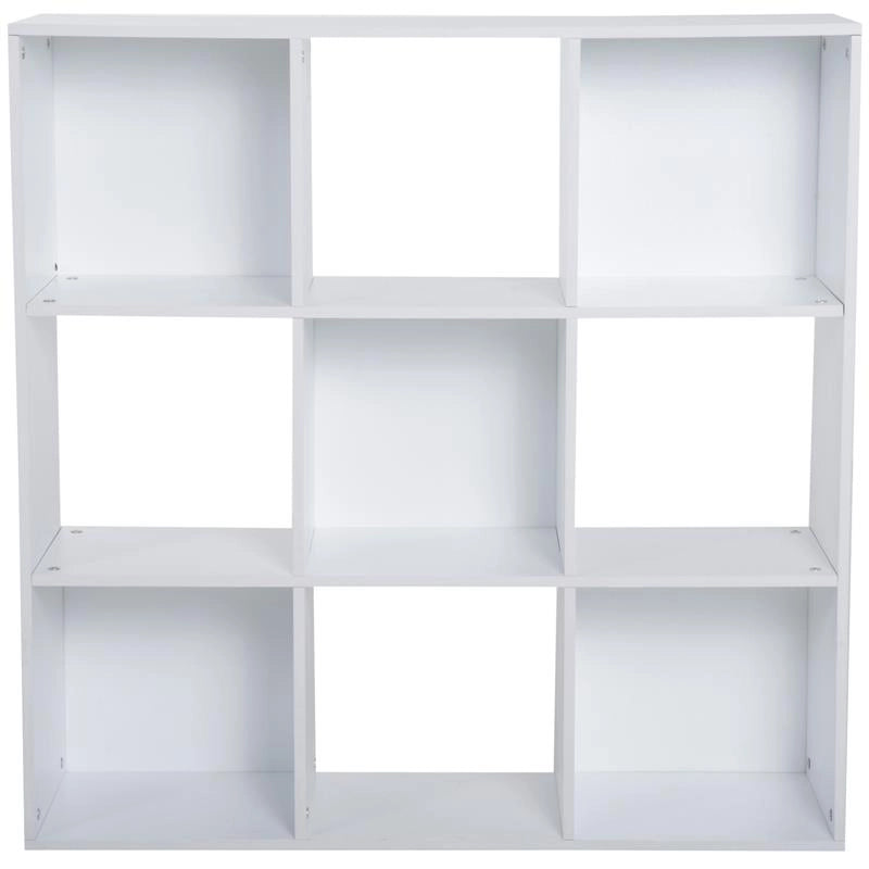 LIBRERIA 9 SCOMPARTI A CUBO 91.5X29.5X91.5CM BIANCA