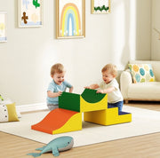 Set modulare ULEVR 3 pezzi per arrampicarsi e gattonare, 141x45,7x20,3 cm, similpelle gialla