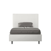 Letto Matrimoniale Francese 150x200 cm con Rete Goya Bianco