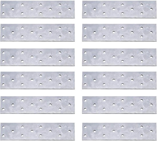 Set di viti a 12 pezzi 160x40x2mm per mobili e capanne in legno - Acciaio di carbonio di alta resistenza con più fori