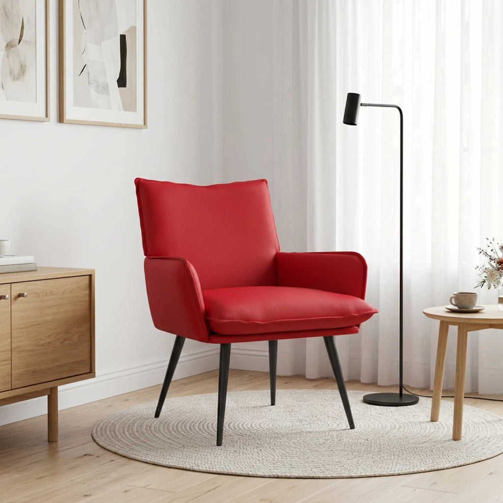Poltrona Rosso Similpelle 42047740
