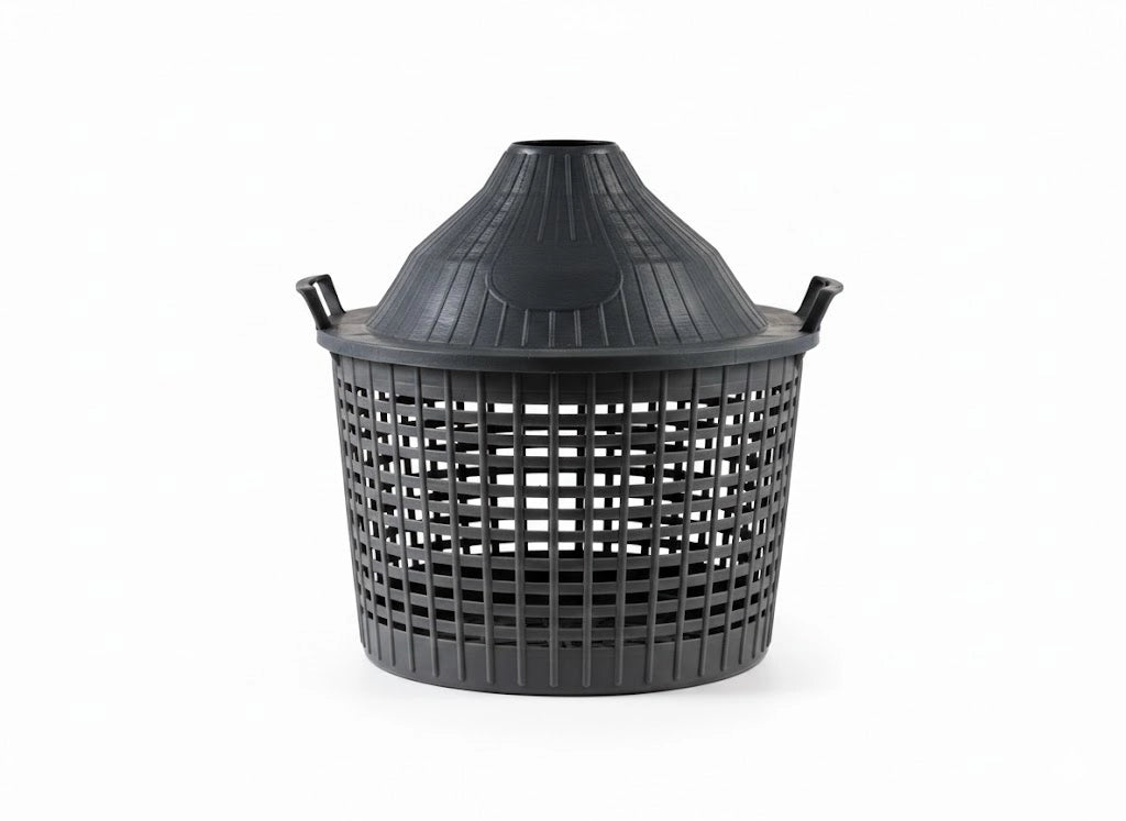 CESTO A CUPOLA IN PLASTICA PER DAMIGIANE  lt.5  forato