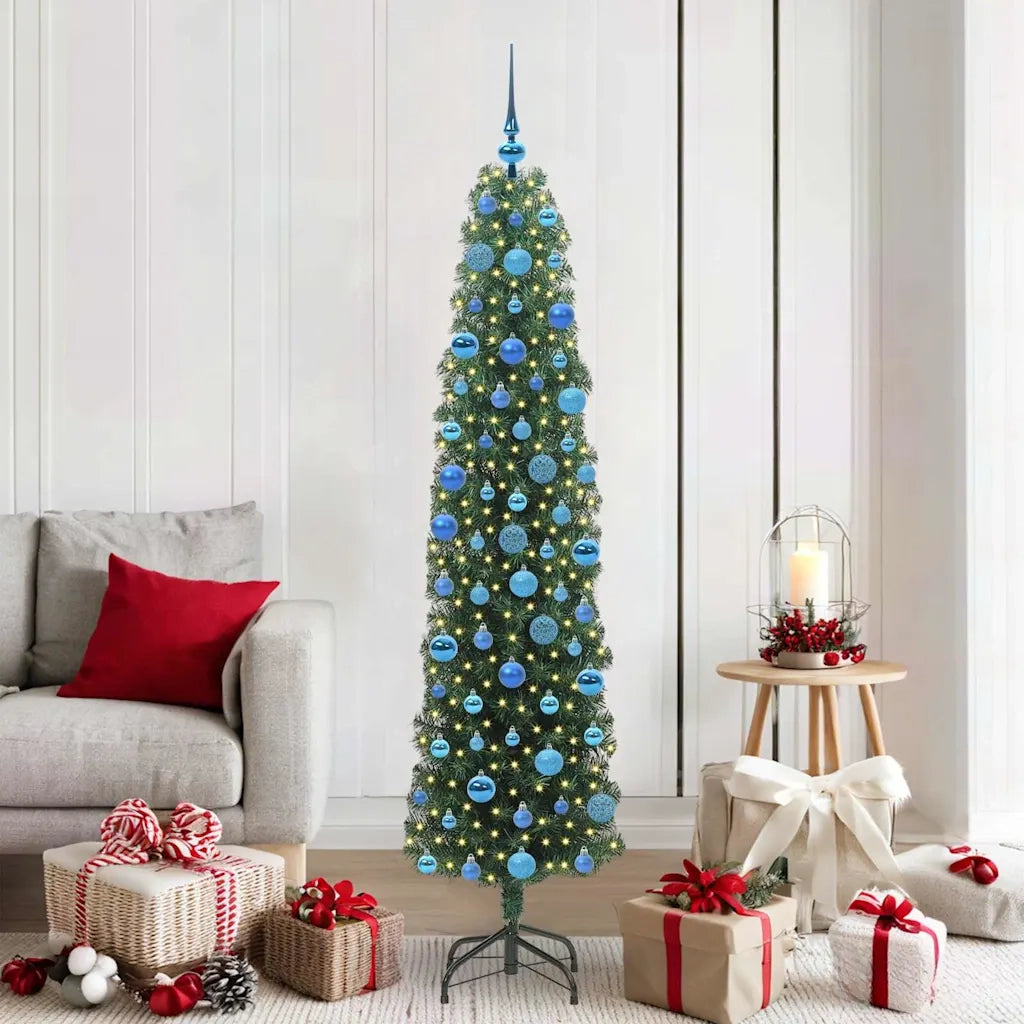 Albero di Natale artificiale con 300 LED Verde 180 cm 3394950