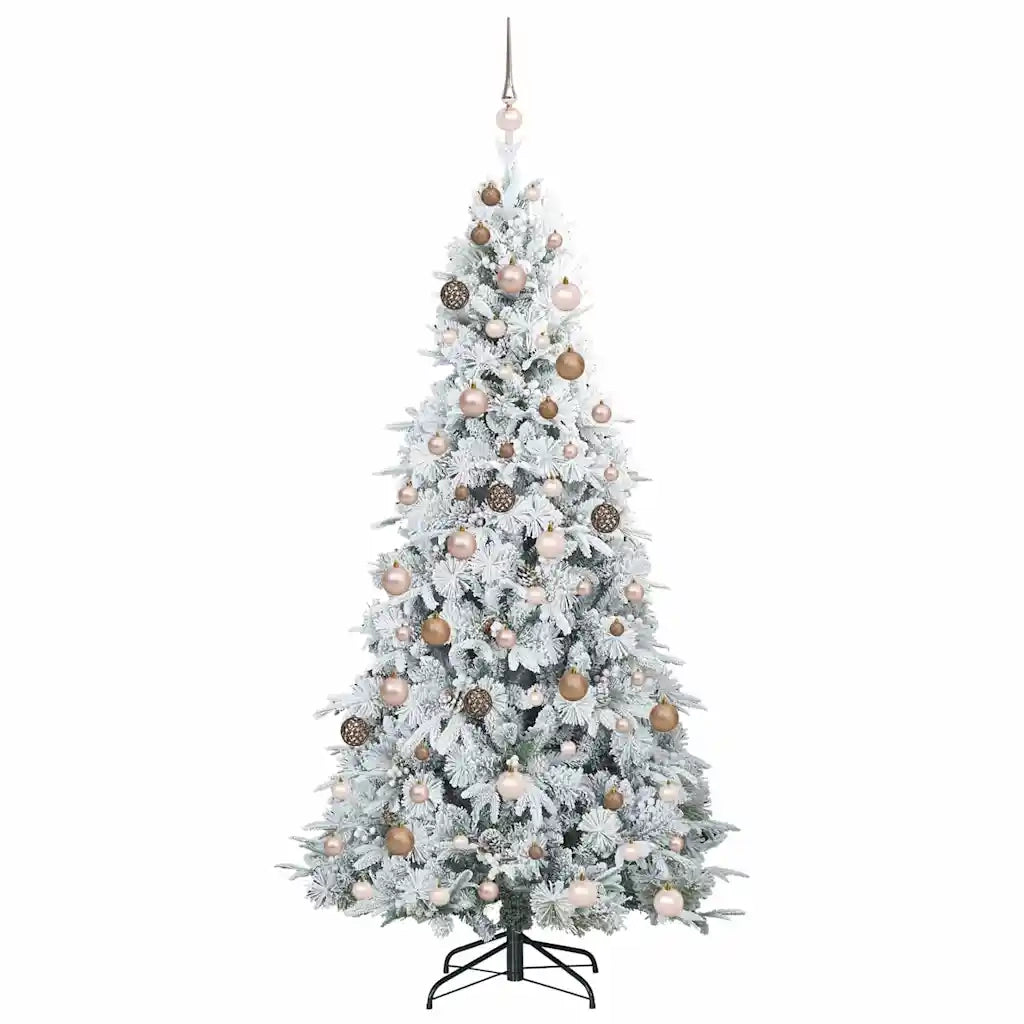 Albero di Natale Artificiale con Rami Pieghevoli Bianco 210 cm 3397495
