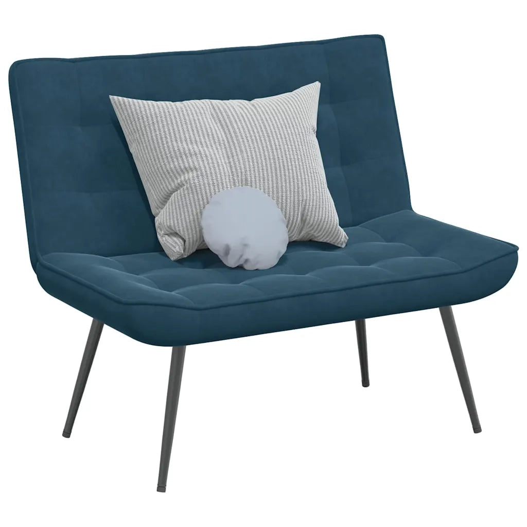 Panca Blu 110x74x84 cm in Velluto CFW7299986