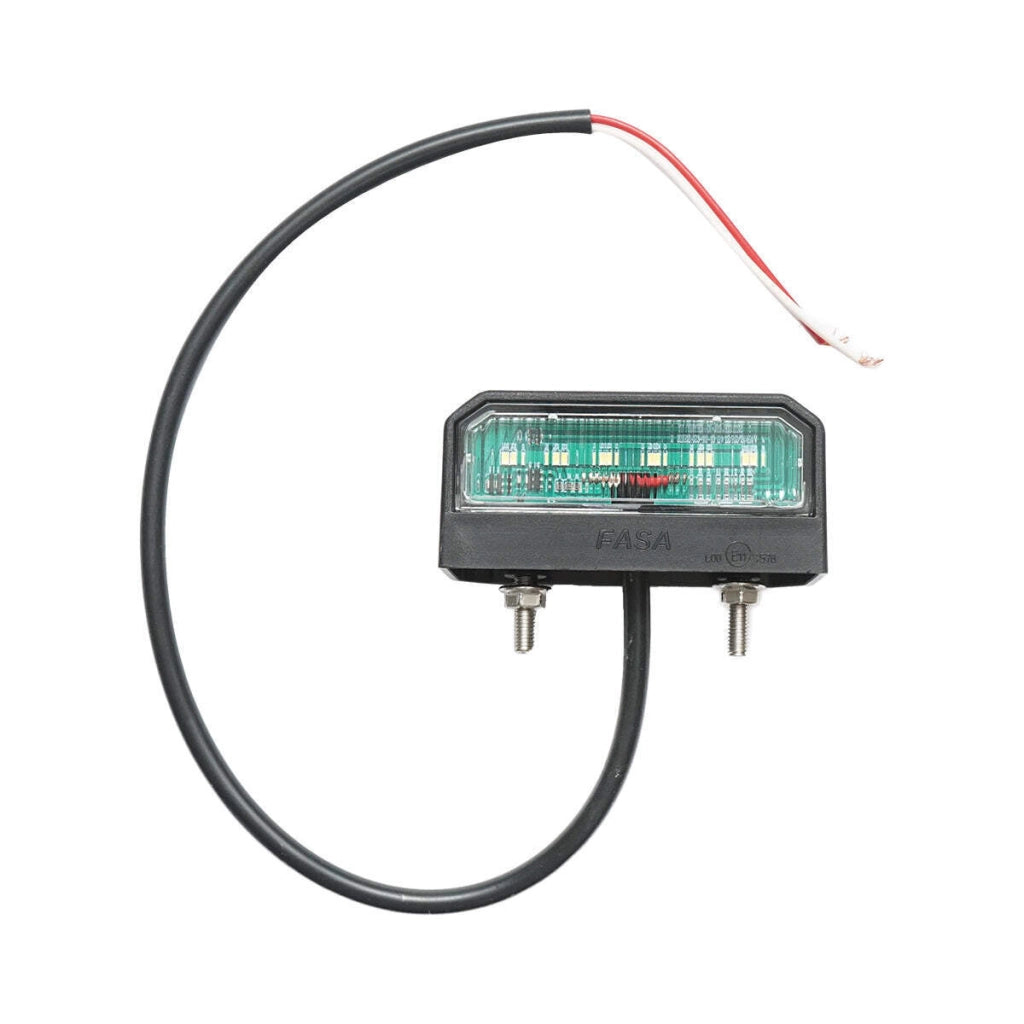 Lampada LED per illuminazione della targa di registrazione, 12-24V, Breckner Germany, dimensioni 100x45 mm