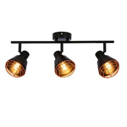 Plafoniera/Applique Candellux Neria 3xE14 nero rame 40W