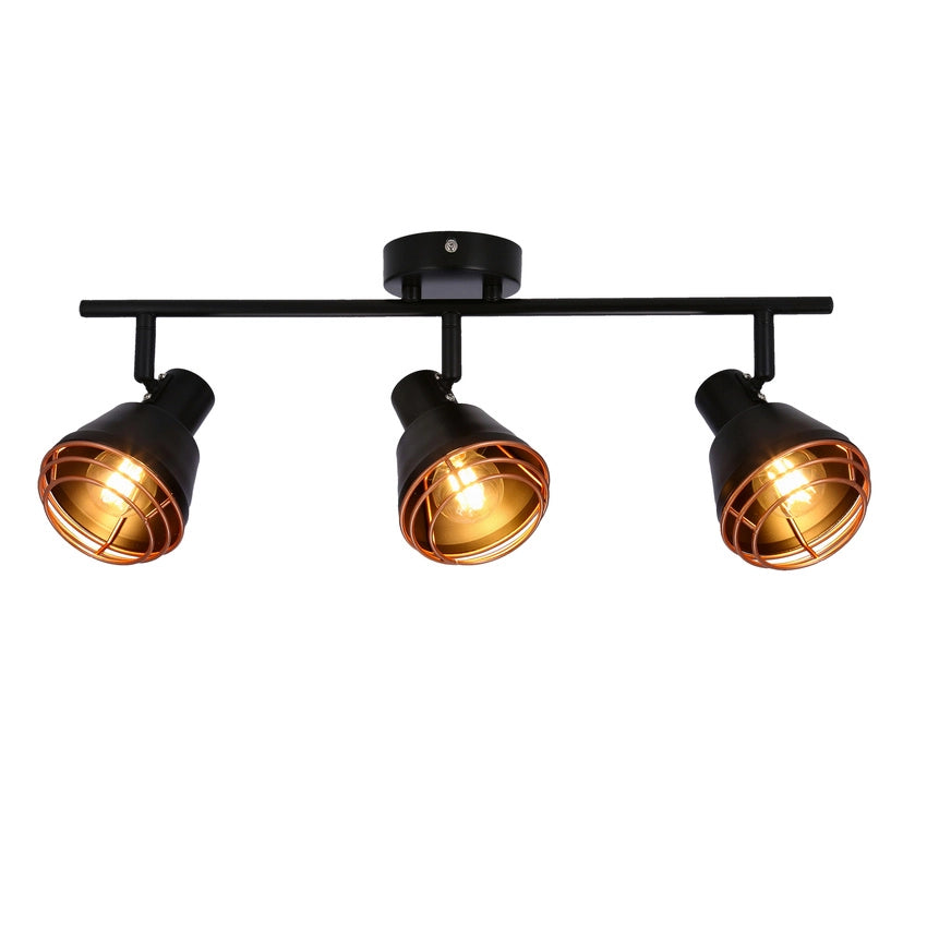 Plafoniera/Applique Candellux Neria 3xE14 nero rame 40W