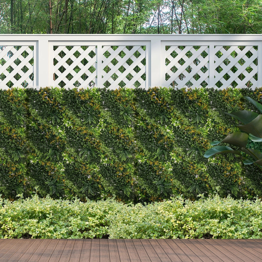 Parete Vegetale Artificiale 12 Pezzi ¨C Minimal ¨C Verde 50x50 cm