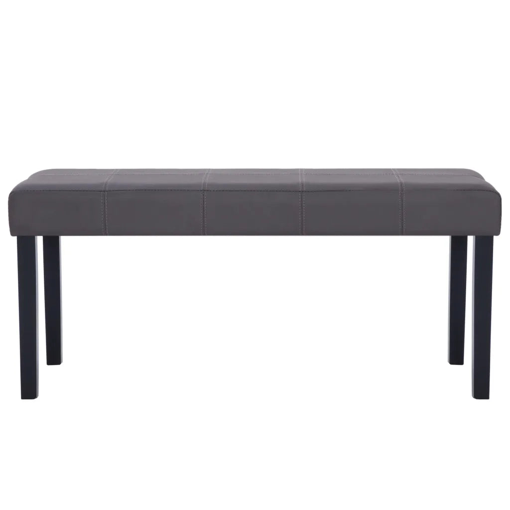 Panca 106 cm Grigia in Similpelle