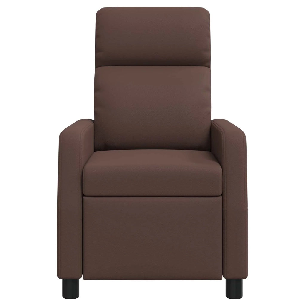 Poltrona Massaggiante Marrone Similpelle 42035091