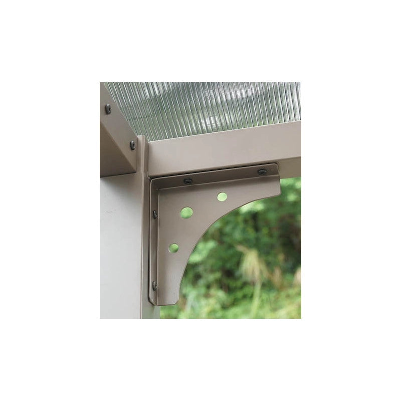 Tettoia per auto da giardino in alluminio 485x301 cm – copertura auto carport con tetto policarbonato 6 mm – grigio antracite – CAR3048ALRPT Foresta