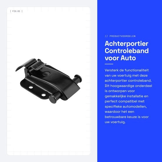 Controbanda per Portiera posteriore in alluminio - Nero - Per Sprinter 2006-2013 - Controspinta per Portiera posteriore - Numero di riferimento OEM A9067600428 - Dimensioni 105x65 mm - Riem di Portiera