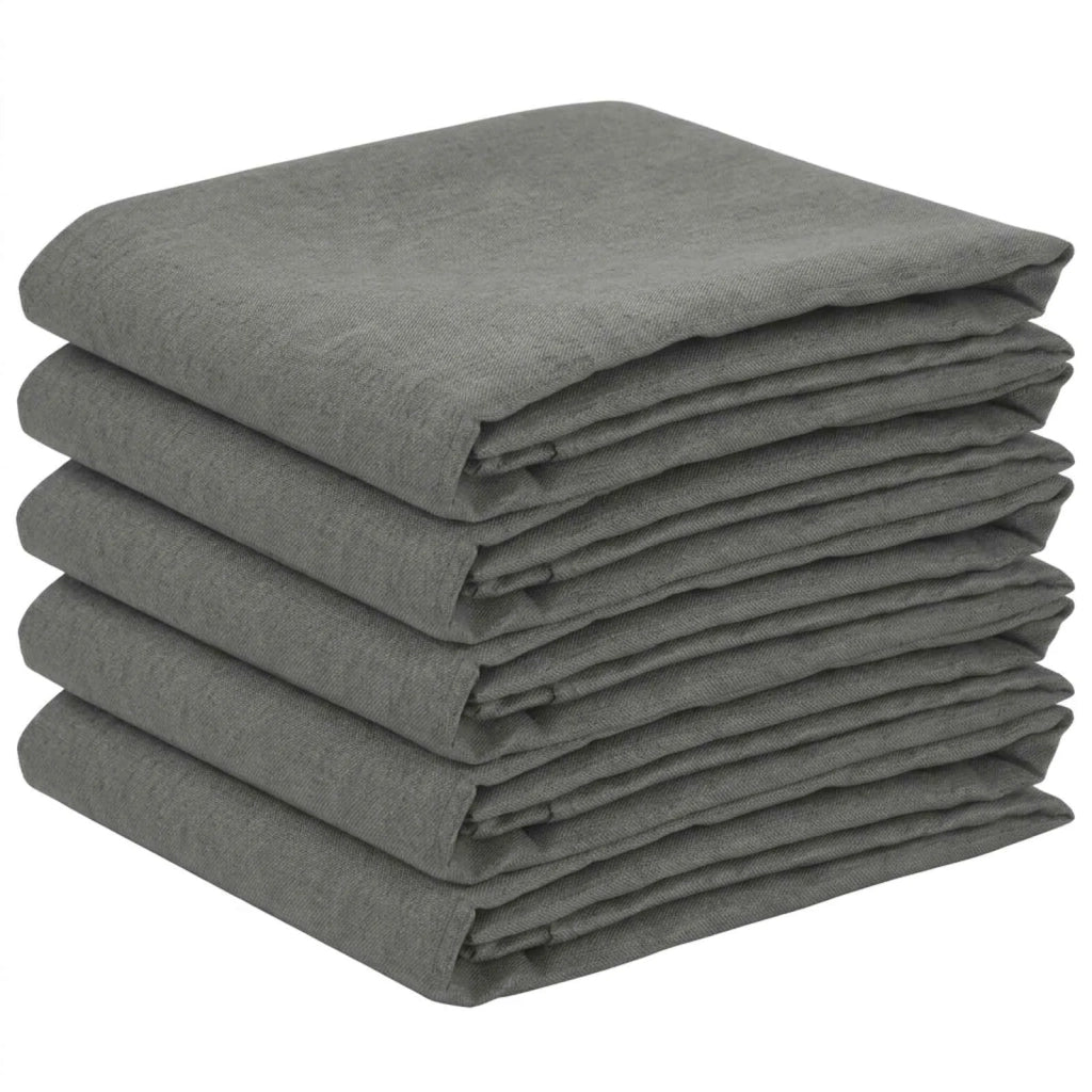 Tovaglia da Tavolo 5 pz Rettangolare Grigio Chiaro 110 x 160 cm 42040311