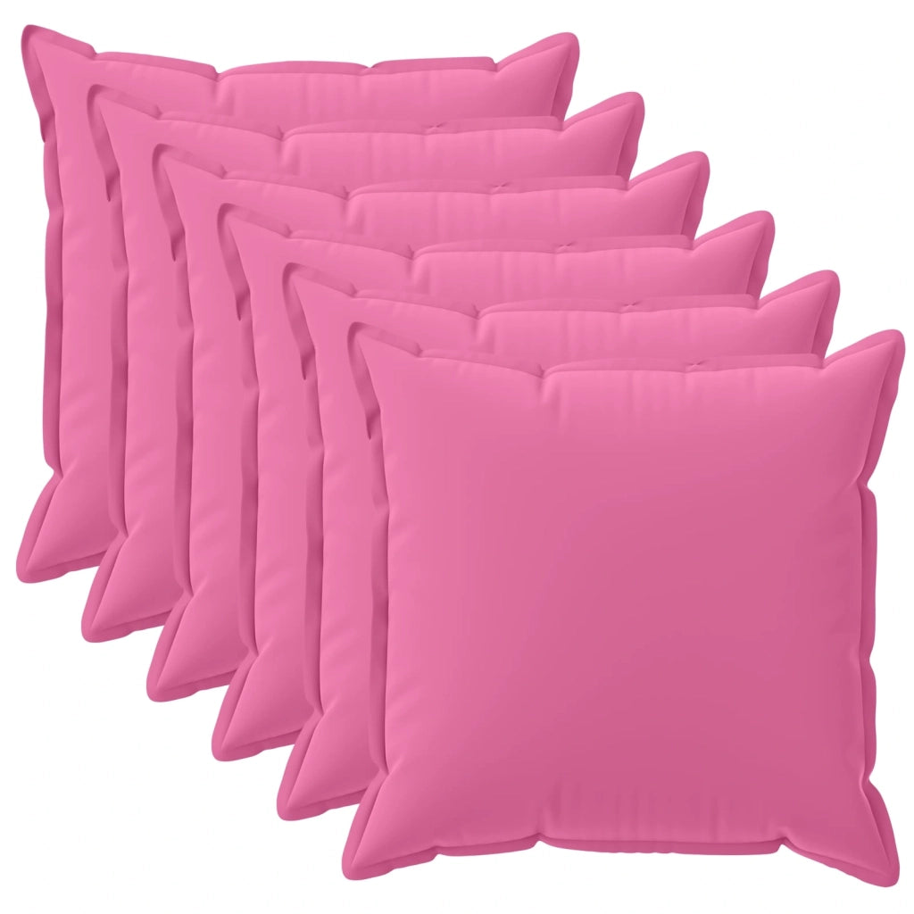 Cuscino 6 pz HOUTEN Rosa 40 x 40 cm Poliestere 933011