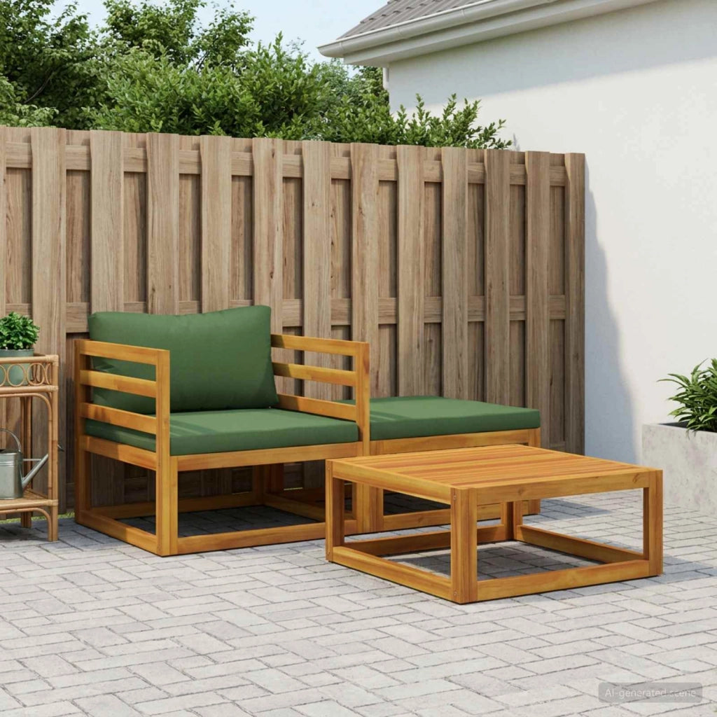 Set divano componibile con cuscini 3 pz 2 posto 42028316