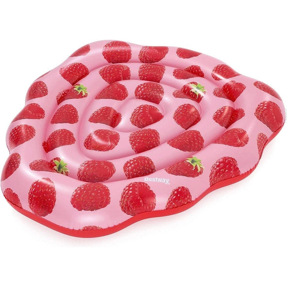 Trade Shop - Materassino Gonfiabile Profumato Lampone 165x151cm Moda Mare Acqua Piscina 43396 -