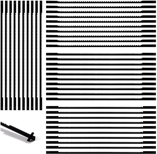 Set di lame per sega a nastro 40 pezzi 10/15/18/24 denti lamina di acciaio carbonato per sega coprente
