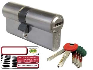 CILINDRO EUROPEO SAGOMATO 2306/CS- - mm.110 decentrato (60+50) - 1 pezzi IBFM