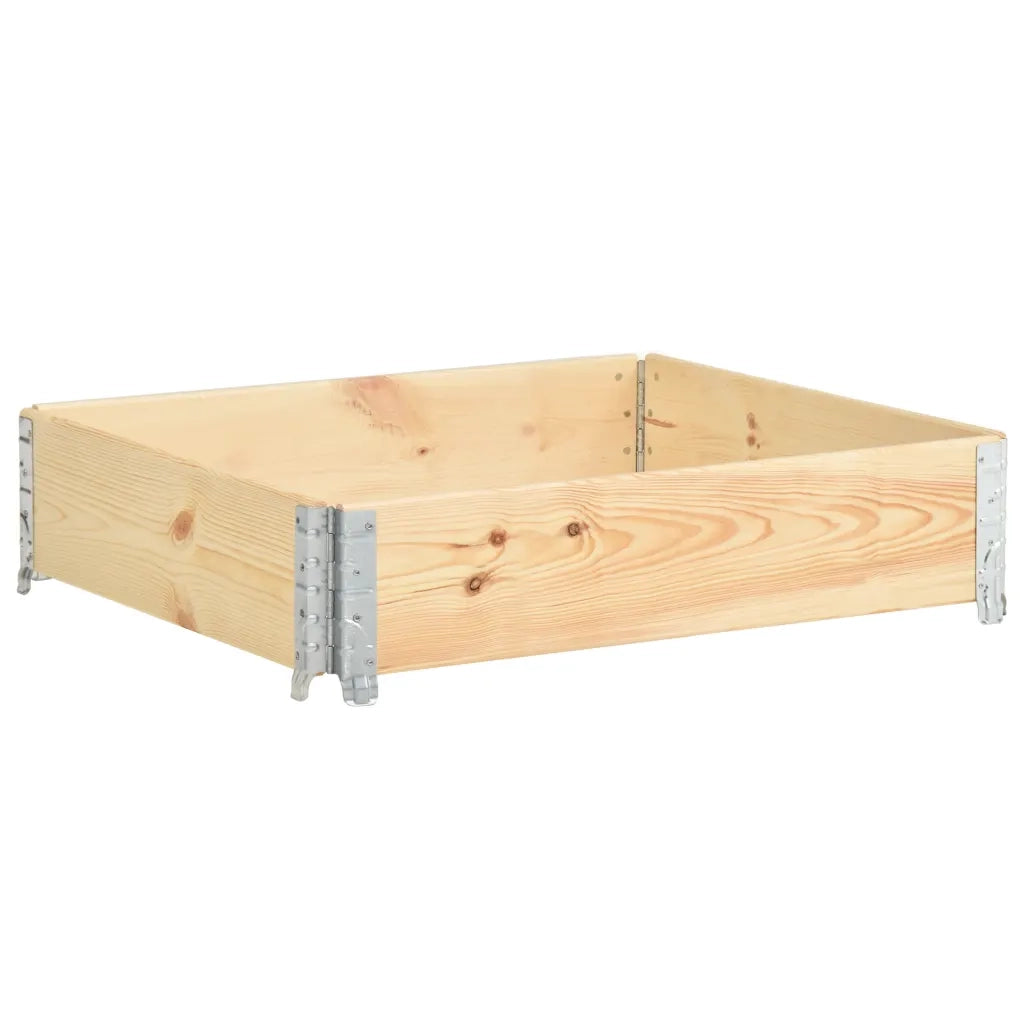 Collare per Pallet 100x100 cm in Legno Massello di Pino 310056