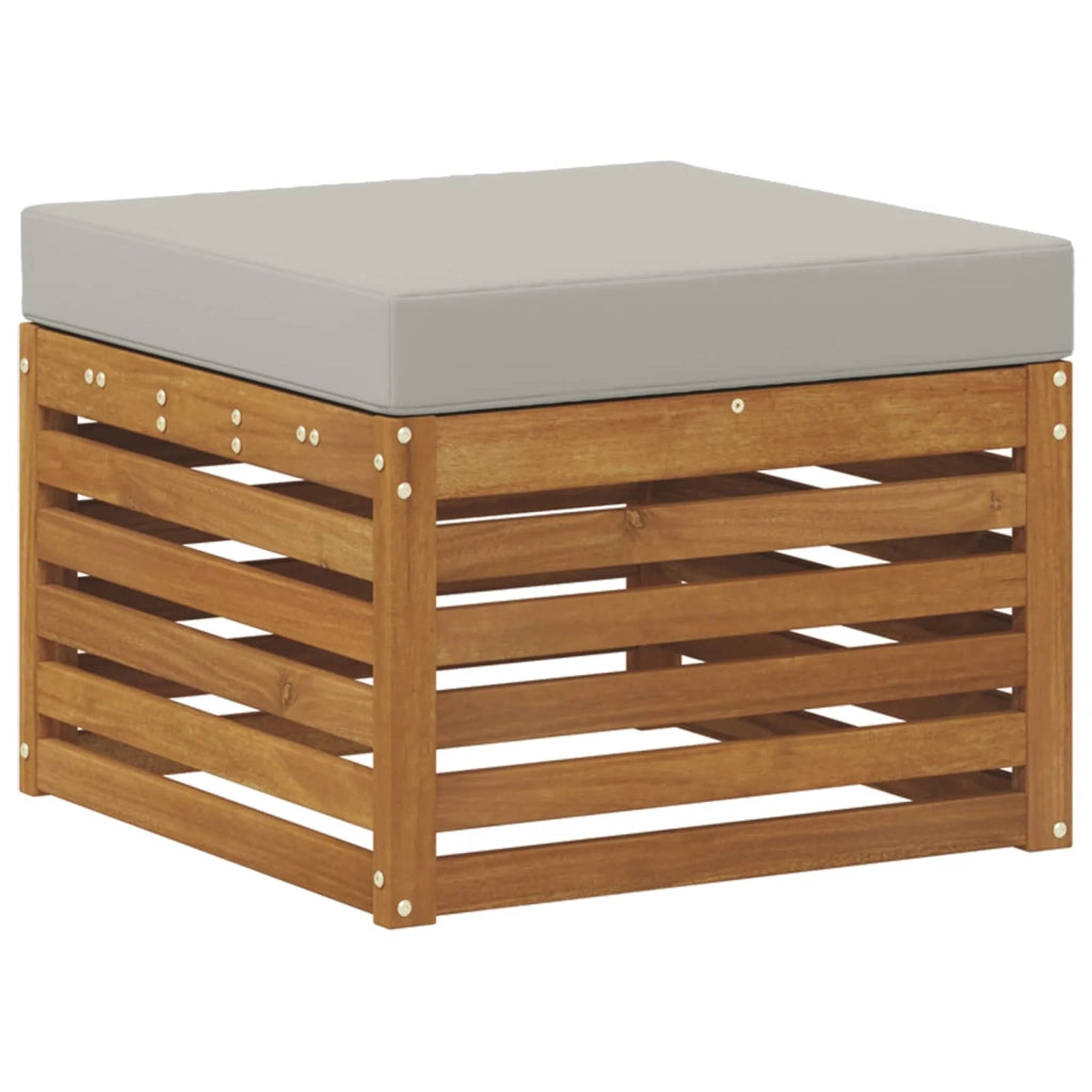 Set divano sezionale con cuscino 8 pcs Grigio Naturale e Chiaro 3375306