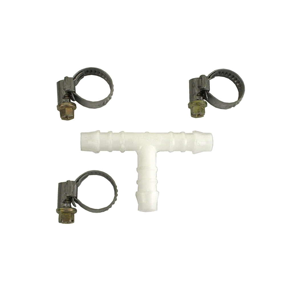 Giunzione per tubi a "T" + 2 fascette - 8 mm = 5/16â€