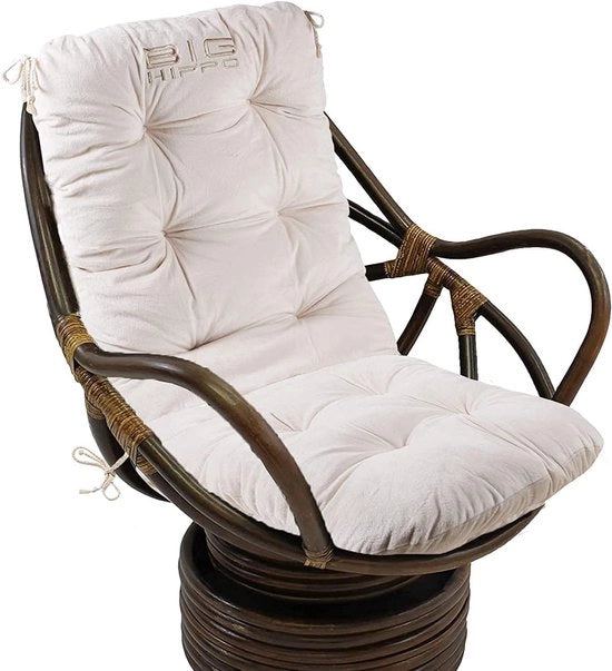 Cuscino di supporto morbido con alta schiena - versatile e confortevole - beige
