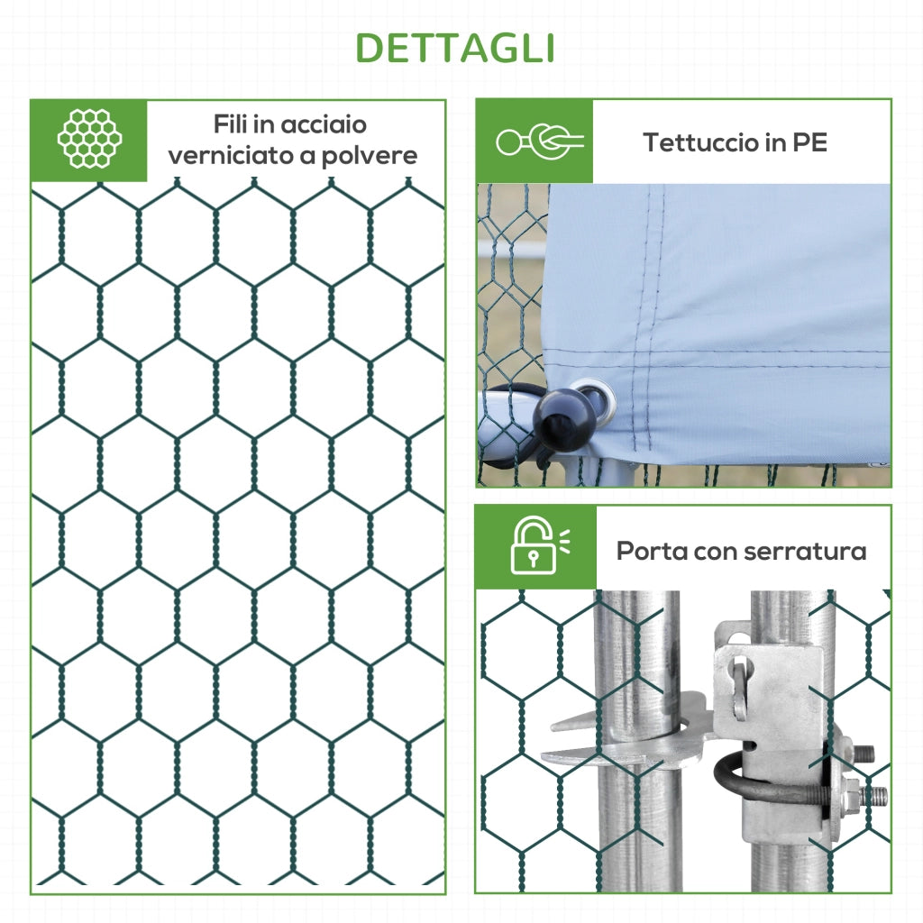 Pollaio da Giardino ¨C Minimal ¨C Argento 3x4x2 m