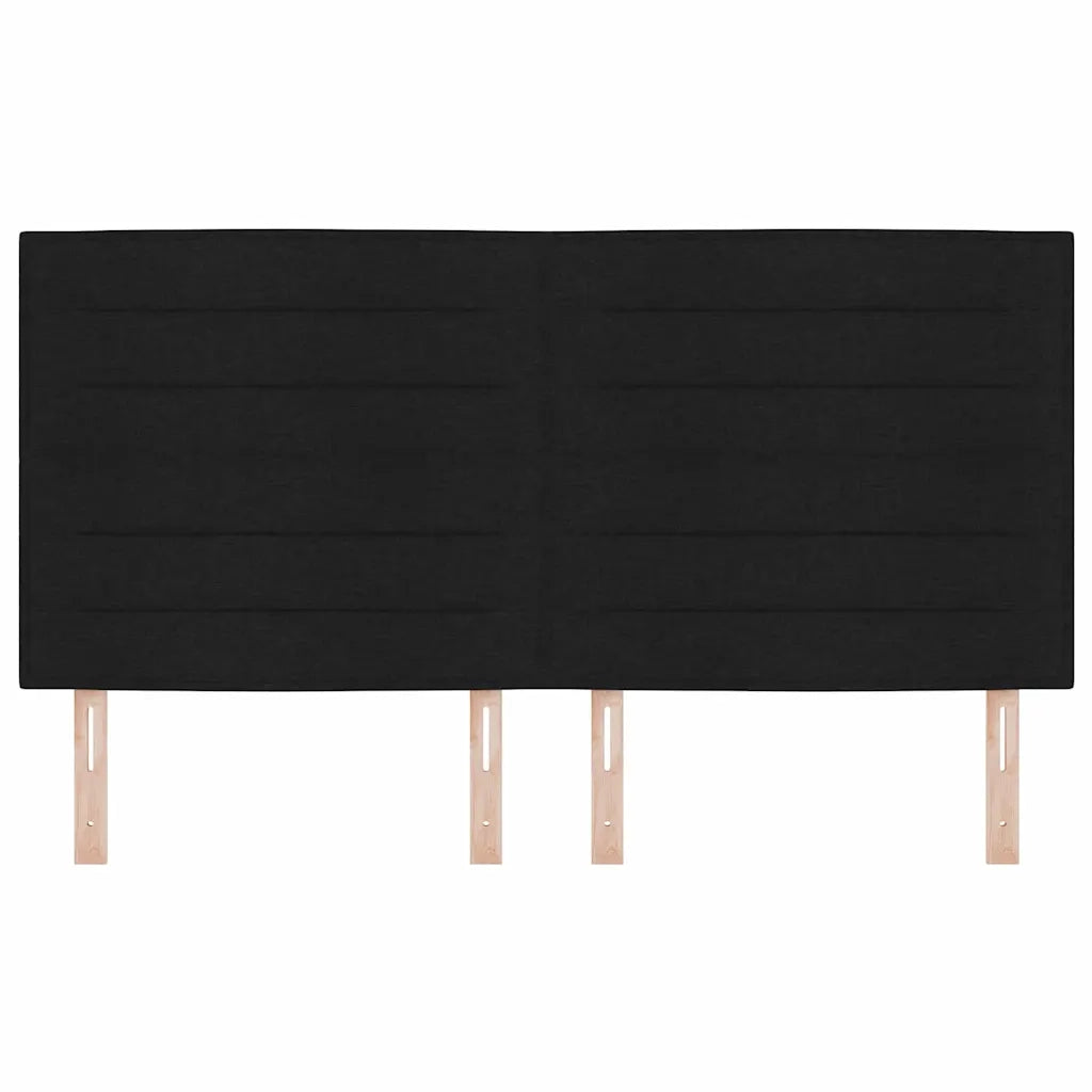 Testiera LED con strisce LED con testiera Nero 180 cm Tessuto 3338302