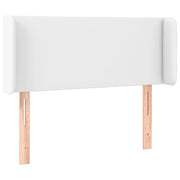 Testiera | Testata ad Orecchio Bianca 83x16x78/88 cm in Similpelle