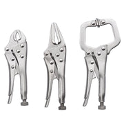 Trade Shop - Set 3 Chiave Pinza Pinze Scatto 4" 5" Autobloccante A Pressione Regolabile -